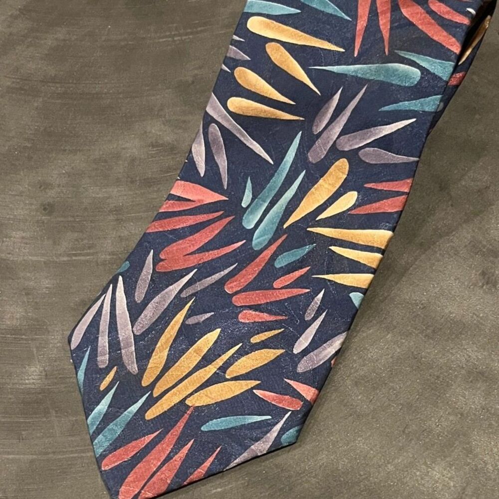 Vintage 1990's Mens Necktie from Manhattan Multicolor USA Made